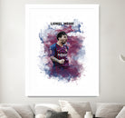 Lionel Messi Watercolor by Septiyan Nugroho on GIANT ART - white digital painting