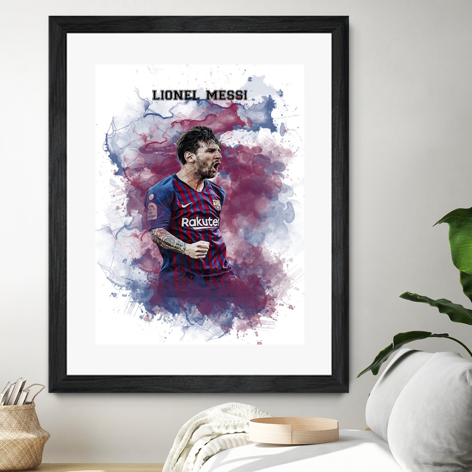 Lionel Messi Watercolor by Septiyan Nugroho on GIANT ART - white digital painting