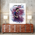 Lionel Messi Watercolor by Septiyan Nugroho on GIANT ART - white digital painting