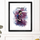 Lionel Messi Watercolor by Septiyan Nugroho on GIANT ART - white digital painting