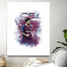 Lionel Messi Watercolor by Septiyan Nugroho on GIANT ART - white digital painting