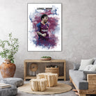 Lionel Messi Watercolor by Septiyan Nugroho on GIANT ART - white digital painting