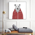 Sporty lion by Solti Balázs on GIANT ART - red digital painting