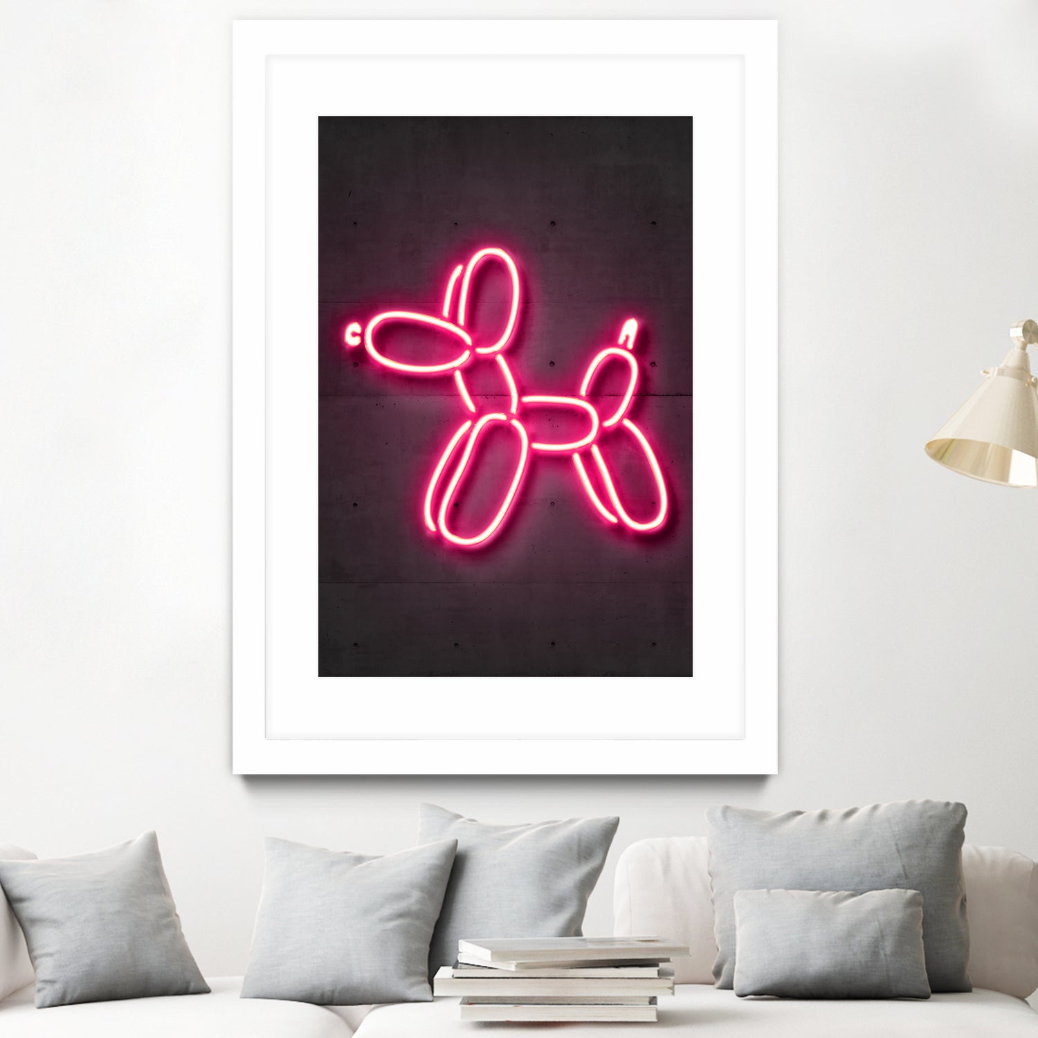 Balloon dog by Octavian Mihai Mielu on GIANT ART - pink 3d art