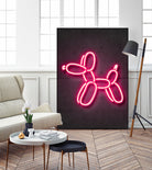 Balloon dog by Octavian Mihai Mielu on GIANT ART - pink 3d art