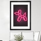 Balloon dog by Octavian Mihai Mielu on GIANT ART - pink 3d art