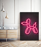 Balloon dog by Octavian Mihai Mielu on GIANT ART - pink 3d art