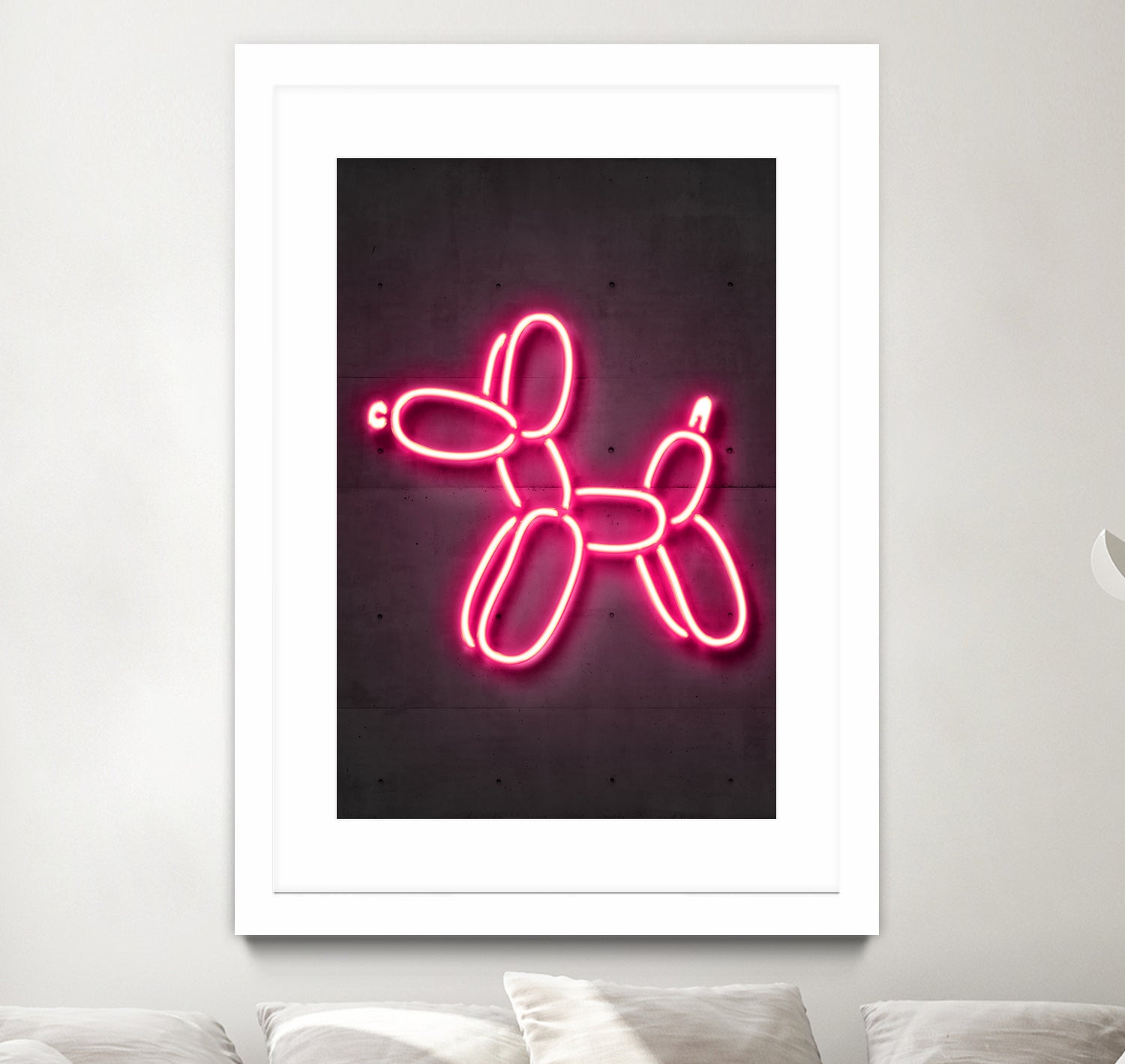 Balloon dog by Octavian Mihai Mielu on GIANT ART - pink 3d art