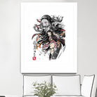 Demon Nezuko sumi-e by Antonio Camarena on GIANT ART - white digital painting