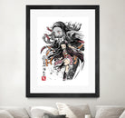 Demon Nezuko sumi-e by Antonio Camarena on GIANT ART - white digital painting