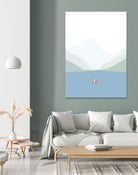 KANO SEJLADS by Swen Swensøn on GIANT ART - blue digital painting