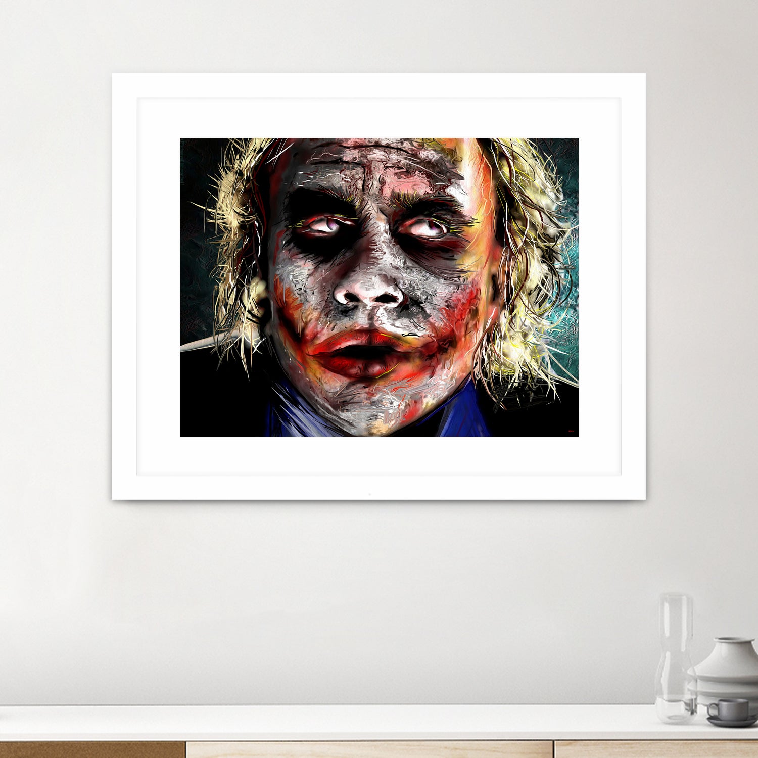 The Joker Painted by Daniel Janda on GIANT ART - green digital painting