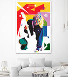 Kurt Cobain in WPAP Art by fajar gunawan on GIANT ART - white digital drawing