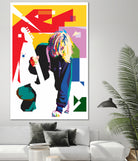 Kurt Cobain in WPAP Art by fajar gunawan on GIANT ART - white digital drawing