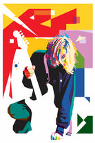 Kurt Cobain in WPAP Art by fajar gunawan on GIANT ART - white digital drawing