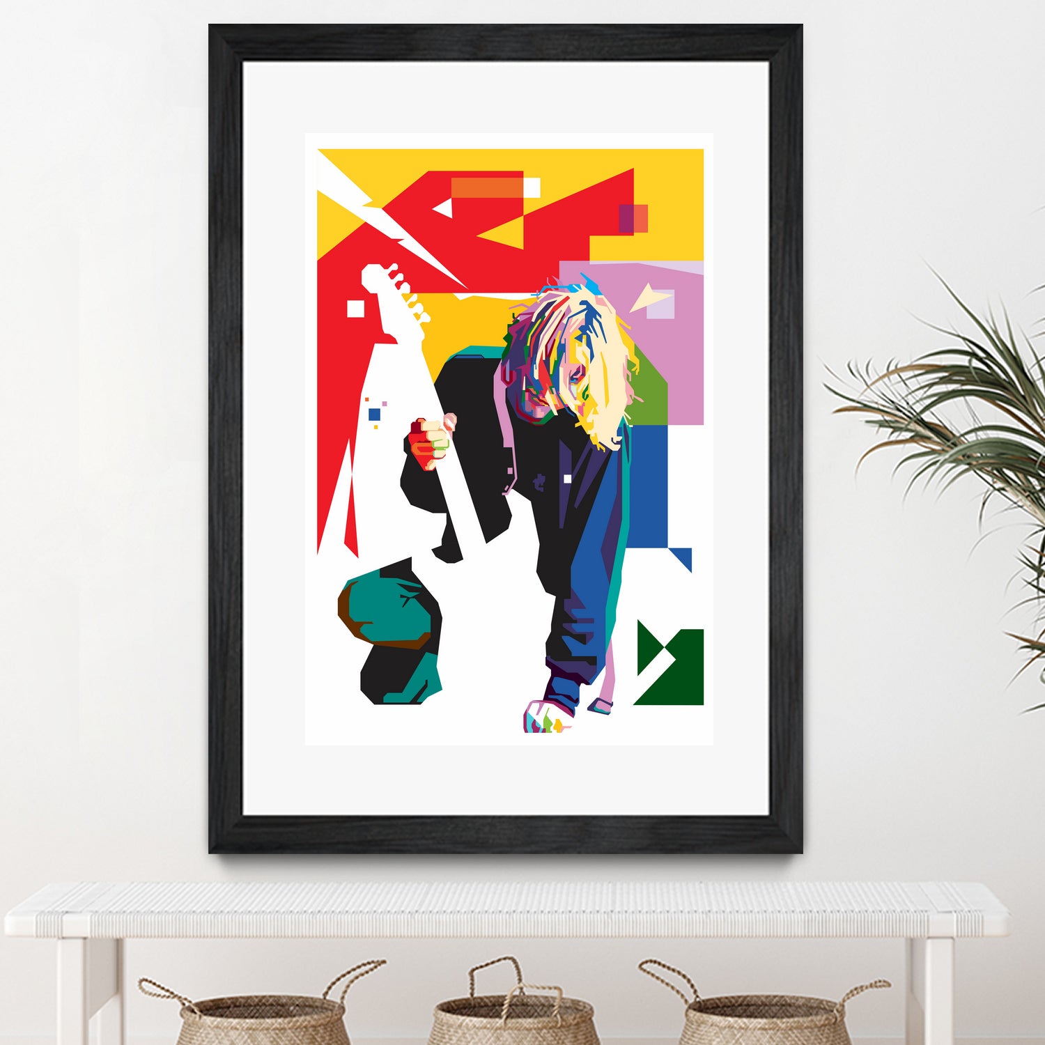 Kurt Cobain in WPAP Art by fajar gunawan on GIANT ART - white digital drawing