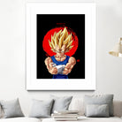 vegeta  pop art illustration by Nafiatul Waqi'ah on GIANT ART - blue digital painting