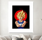 vegeta  pop art illustration by Nafiatul Waqi'ah on GIANT ART - blue digital painting