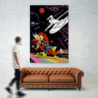 Marvel: Thor vs The Silver Surfer by Dan Avenell on GIANT ART - black digital painting