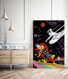 Marvel: Thor vs The Silver Surfer by Dan Avenell on GIANT ART - black digital painting