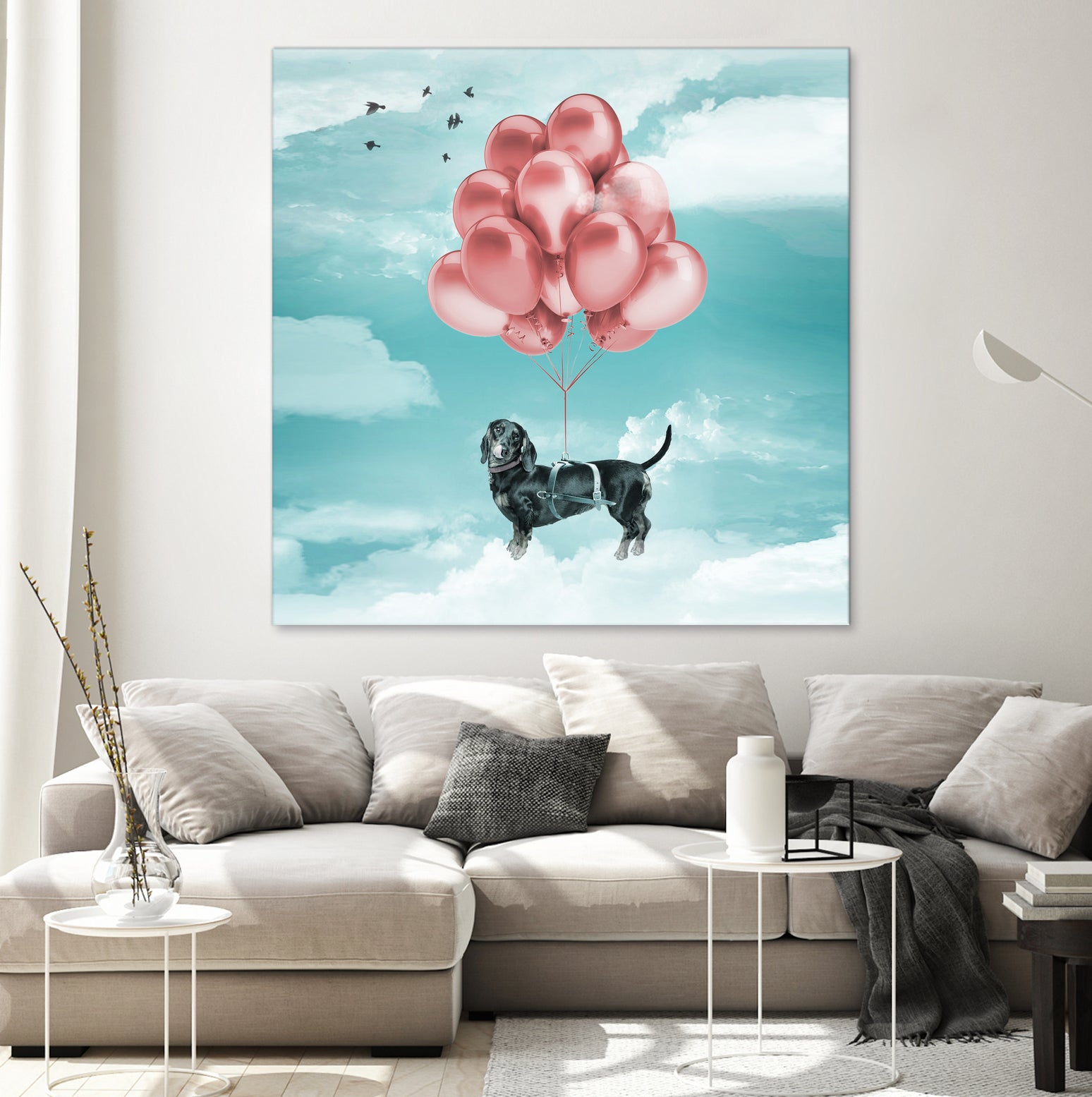 Dachshund Drift by Vin Zzep on GIANT ART - white digital drawing