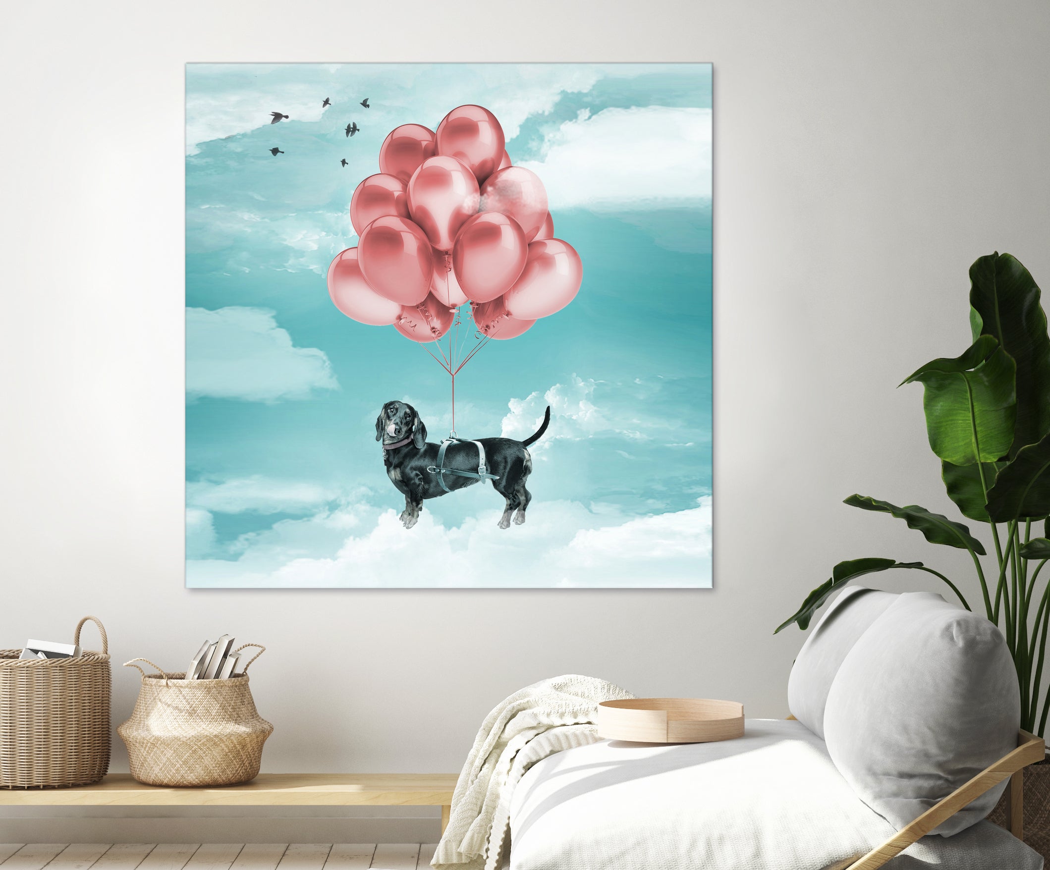 Dachshund Drift by Vin Zzep on GIANT ART - white digital drawing