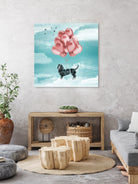 Dachshund Drift by Vin Zzep on GIANT ART - white digital drawing