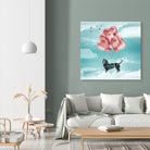 Dachshund Drift by Vin Zzep on GIANT ART - white digital drawing