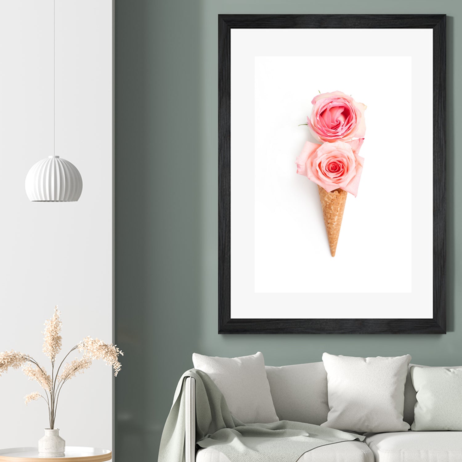 Two scoops by Olivia Lorot on GIANT ART - pink photo illustration