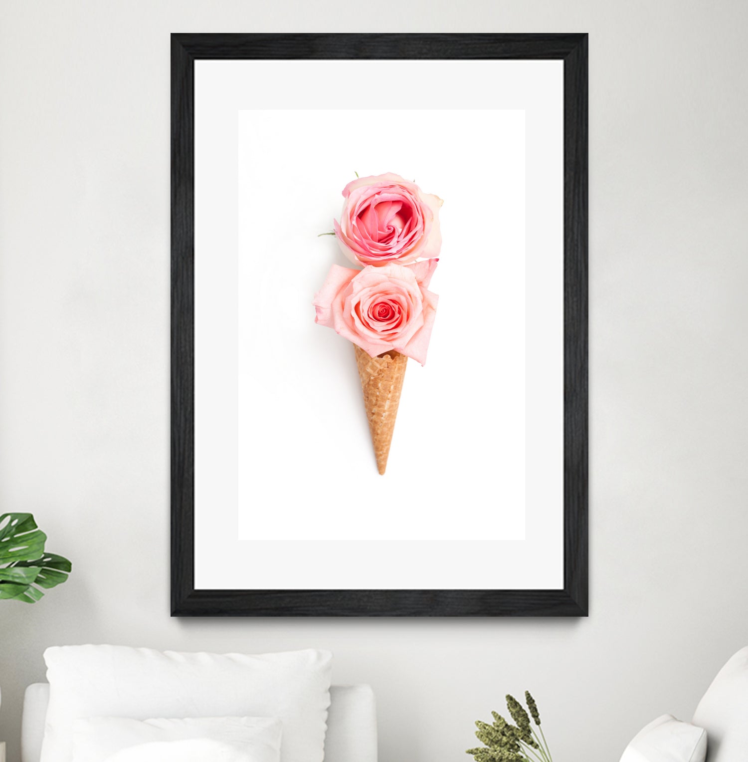 Two scoops by Olivia Lorot on GIANT ART - pink photo illustration