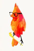 Punk bird by Robert Farkas on GIANT ART - red digital painting