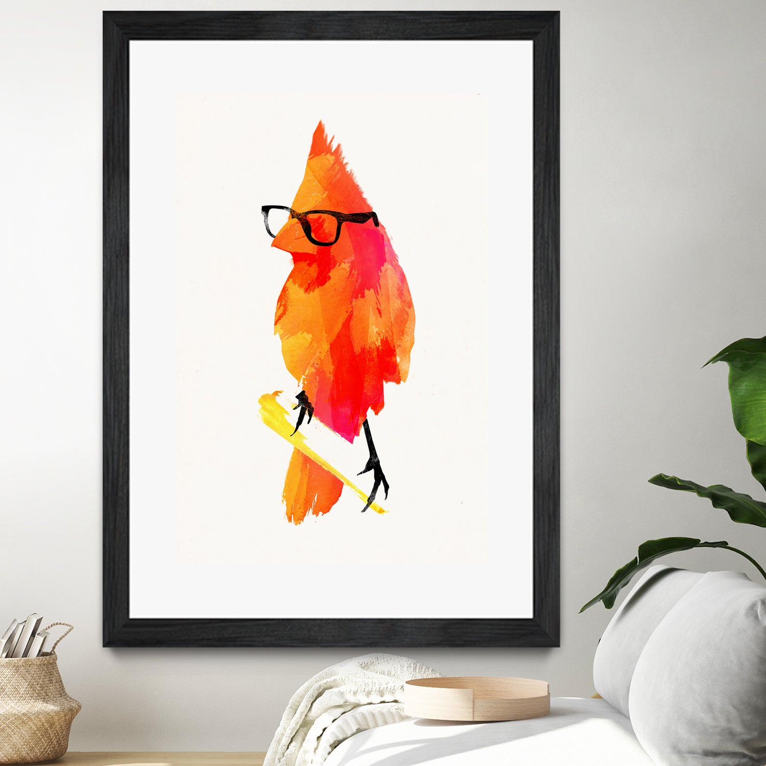 Punk bird by Robert Farkas on GIANT ART - red digital painting