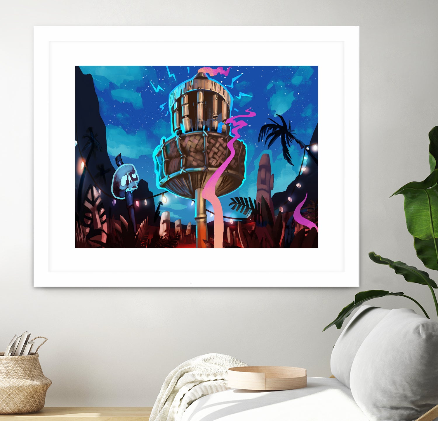 Tiki Golf by Mike Inscho on GIANT ART - blue digital painting