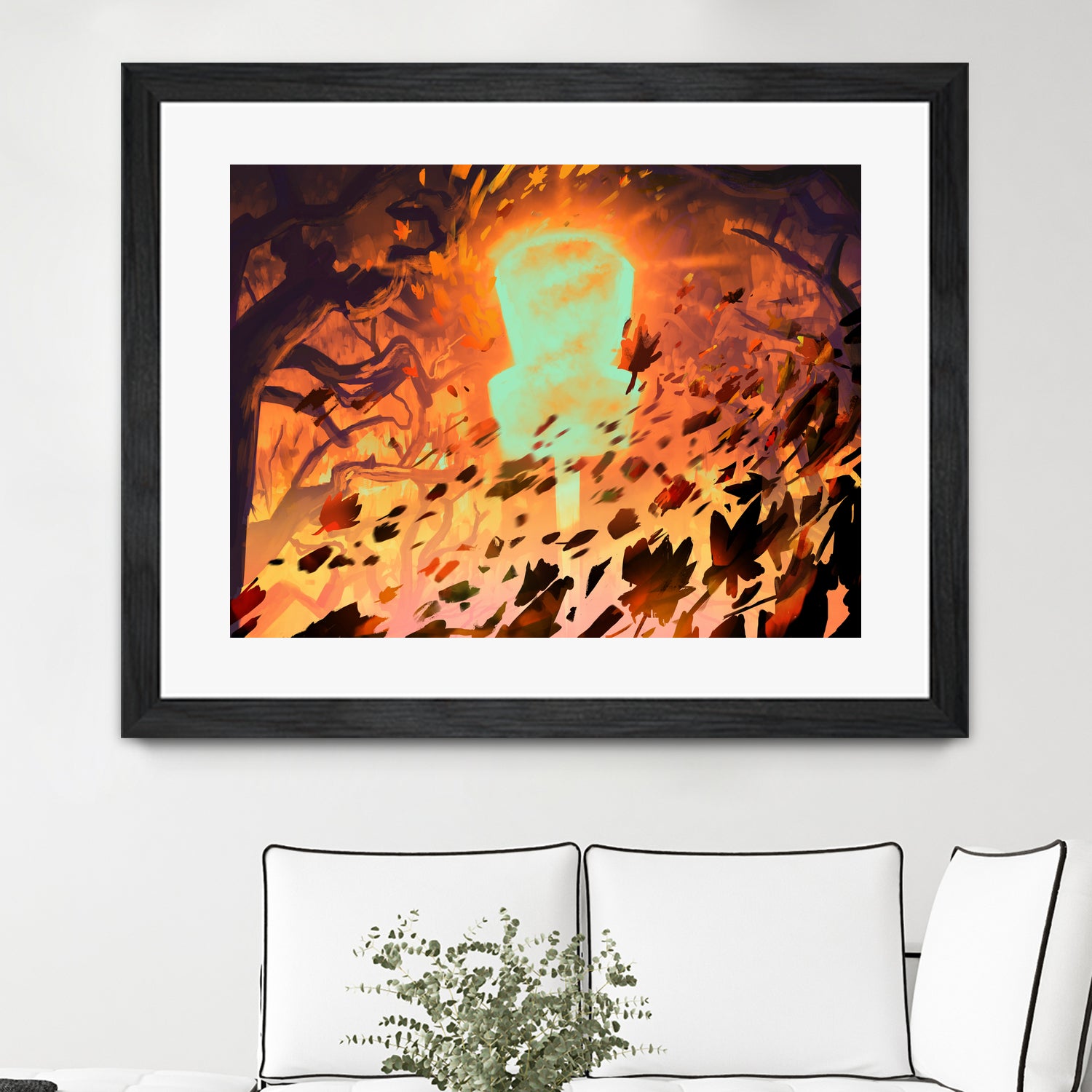 Foliage Storm by Mike Inscho on GIANT ART - orange digital painting