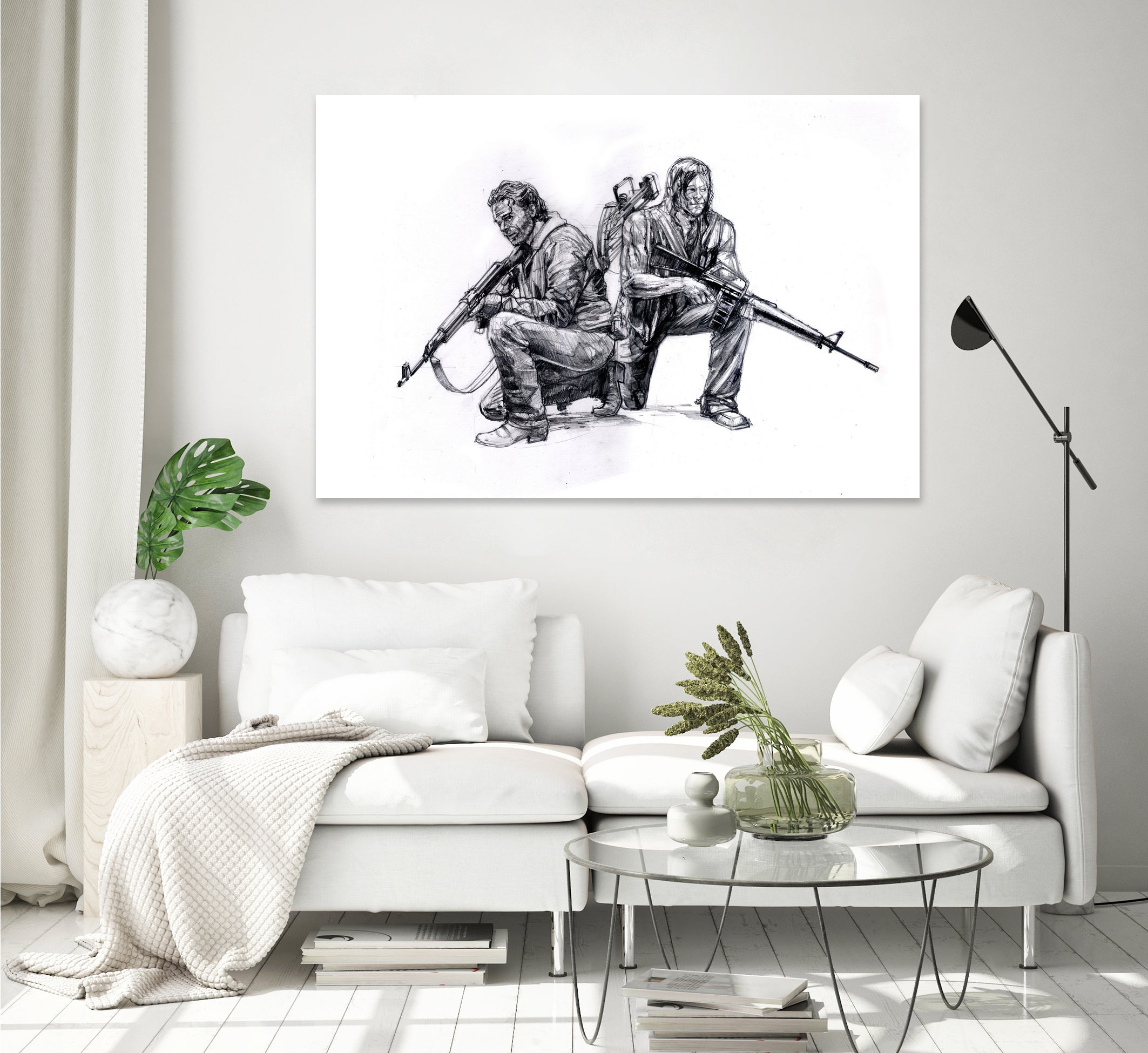 Walking dead by Maurice Pierse on GIANT ART - white digital drawing
