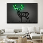 Deer by Octavian Mihai Mielu on GIANT ART - green digital drawing