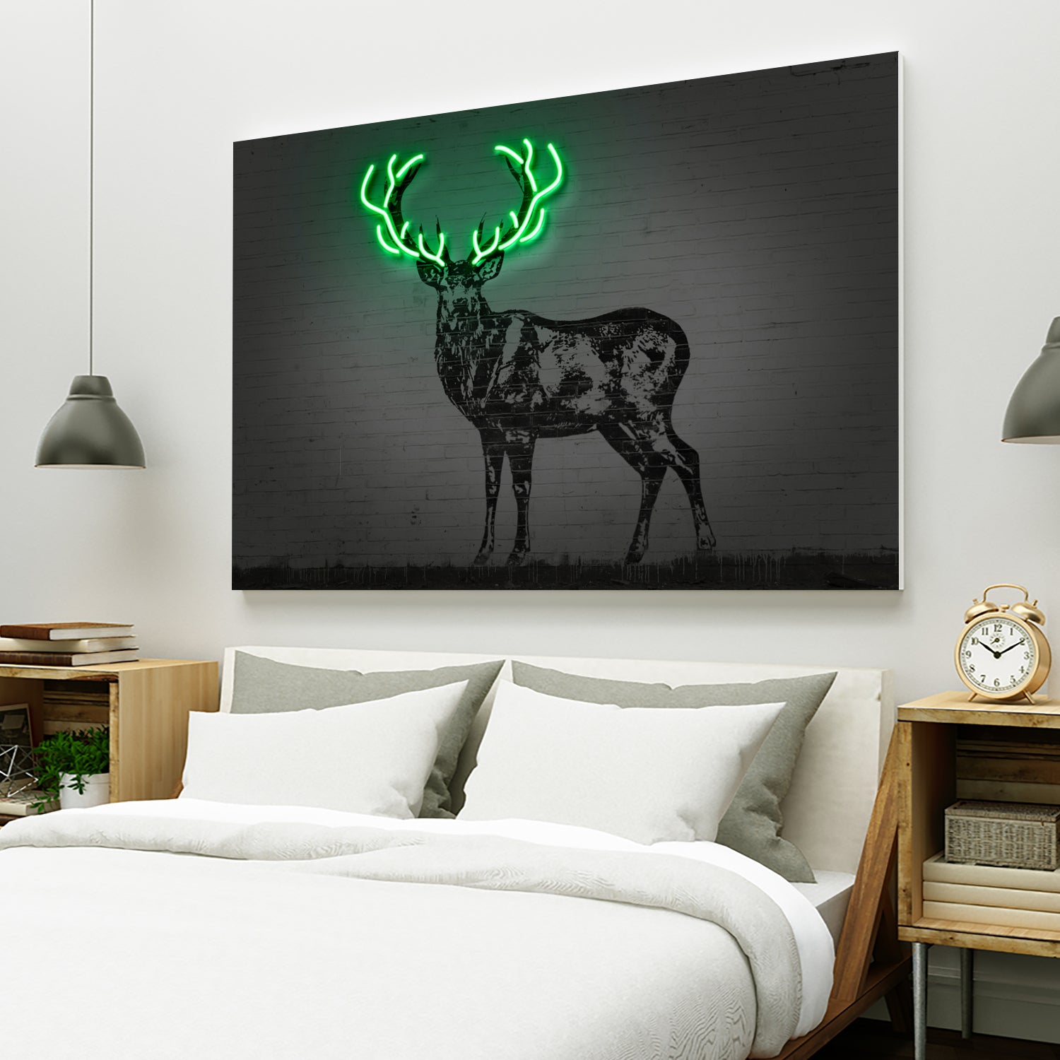 Deer by Octavian Mihai Mielu on GIANT ART - green digital drawing