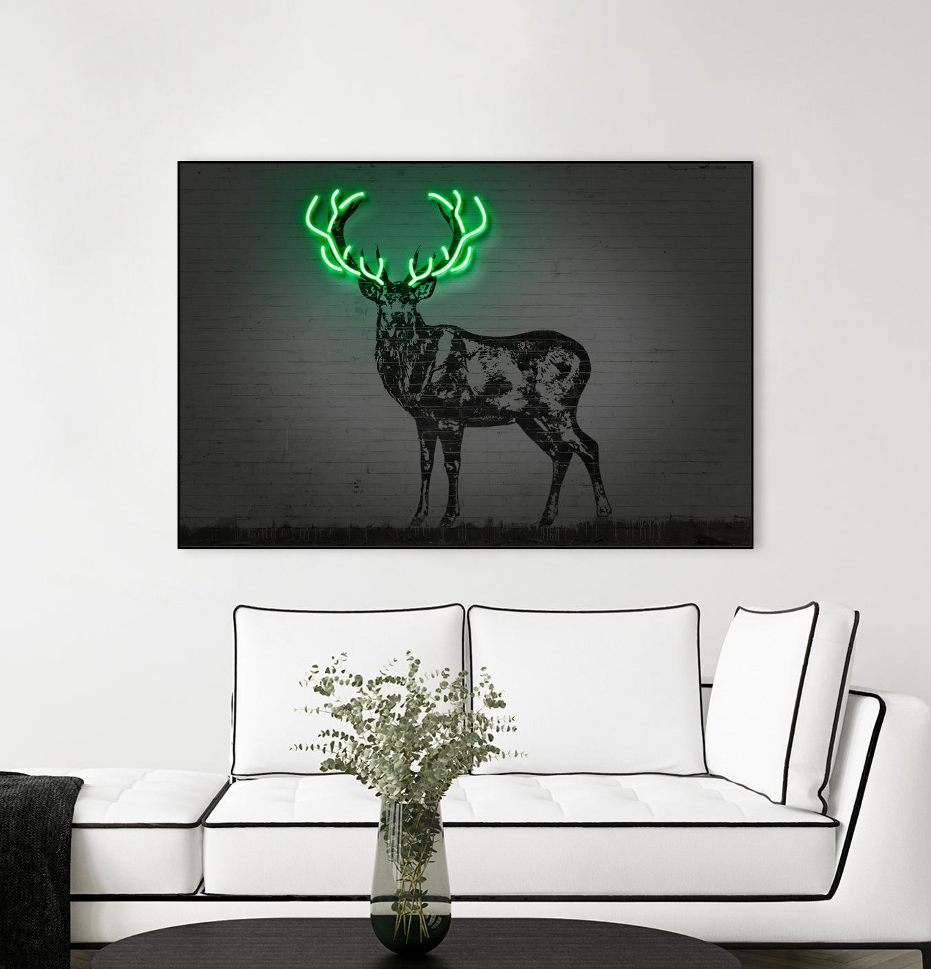 Deer by Octavian Mihai Mielu on GIANT ART - green digital drawing