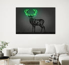 Deer by Octavian Mihai Mielu on GIANT ART - green digital drawing