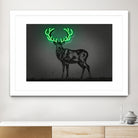 Deer by Octavian Mihai Mielu on GIANT ART - green digital drawing