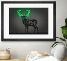 Deer by Octavian Mihai Mielu on GIANT ART - green digital drawing