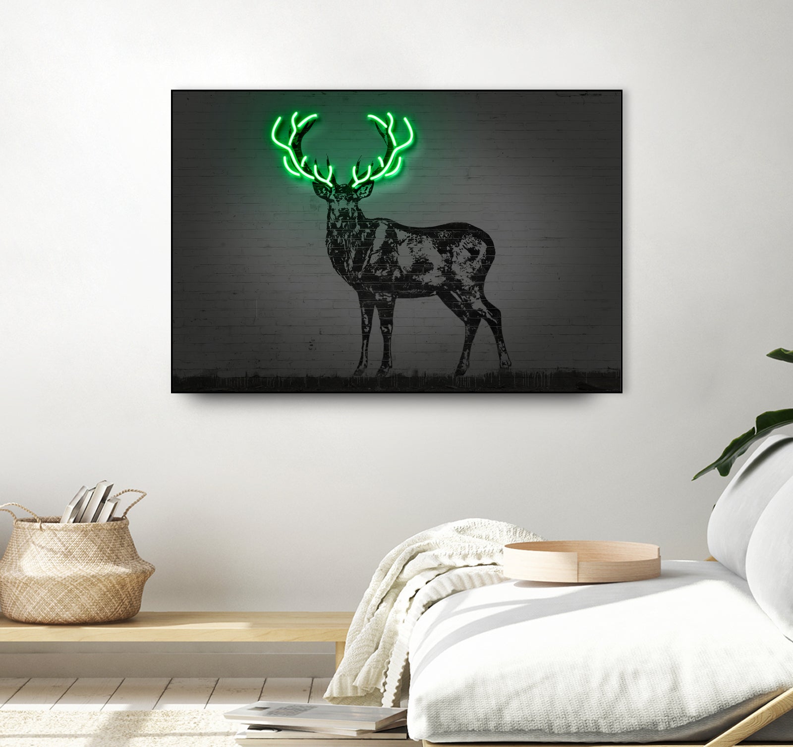 Deer by Octavian Mihai Mielu on GIANT ART - green digital drawing