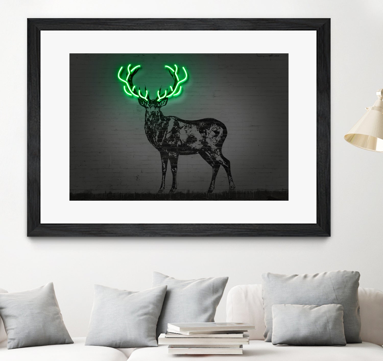 Deer by Octavian Mihai Mielu on GIANT ART - green digital drawing