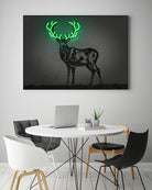 Deer by Octavian Mihai Mielu on GIANT ART - green digital drawing