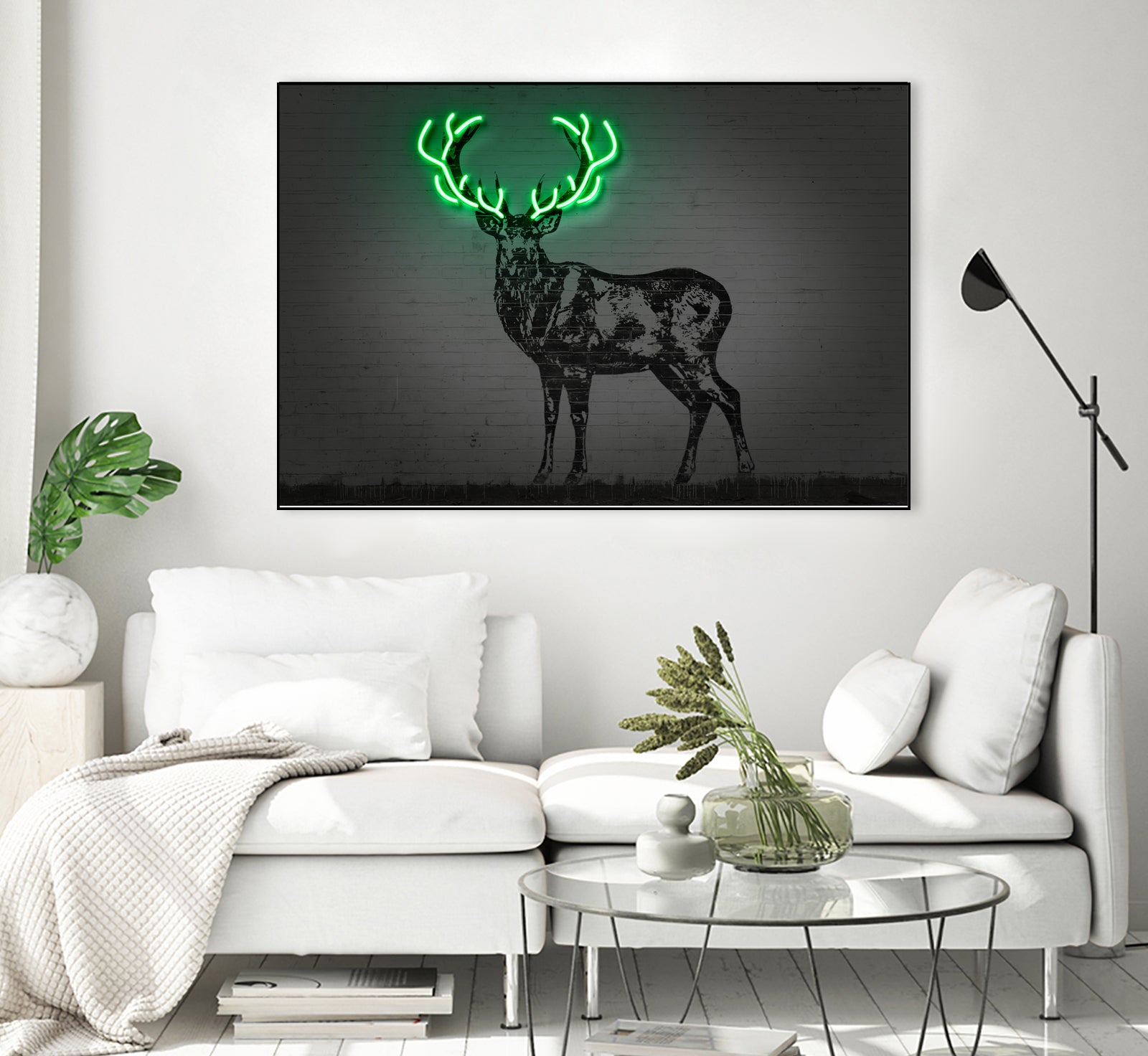 Deer by Octavian Mihai Mielu on GIANT ART - green digital drawing