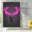 Deer skull by Octavian Mihai Mielu on GIANT ART - pink digital drawing