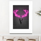 Deer skull by Octavian Mihai Mielu on GIANT ART - pink digital drawing