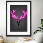 Deer skull by Octavian Mihai Mielu on GIANT ART - pink digital drawing