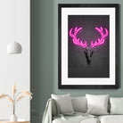 Deer skull by Octavian Mihai Mielu on GIANT ART - pink digital drawing