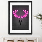 Deer skull by Octavian Mihai Mielu on GIANT ART - pink digital drawing